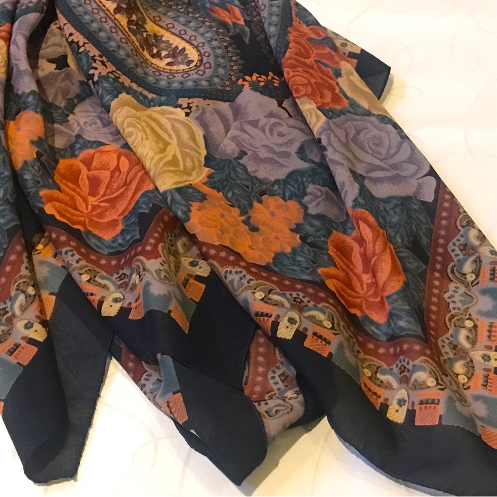 Turkish Silk Chiffon Scarf